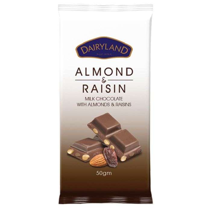 Dairyland Chocolart Almond & Raisin 40g