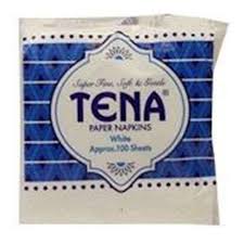 Tena Paper Napkins 100 Sheets