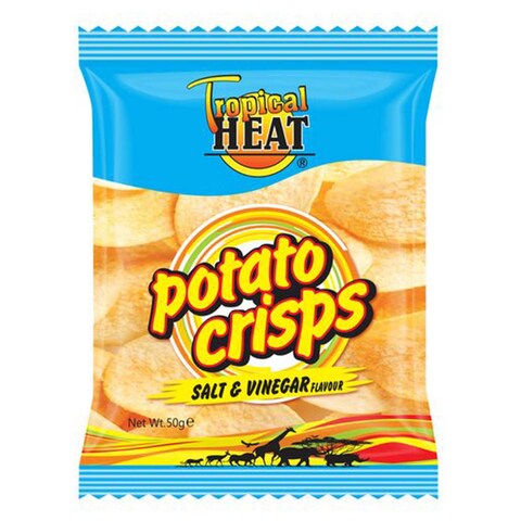 Tropical Heat Potato Crisps Salt & Vinegar 100g