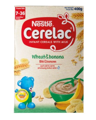 Nestle Wheat And Banana Cerelac 400G