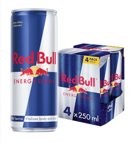 Red Bull Energy Drink 250Ml X 4 Pieces